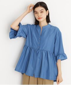 THE SHOP TK / ザ ショップ ティーケー シャツ・ブラウス | フリルチュニックブラウス【洗濯機OK】