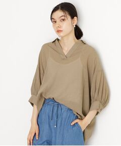 THE SHOP TK / ザ ショップ ティーケー シャツ・ブラウス | 後ろギャザーシアーシャツ【体型カバー／洗える】