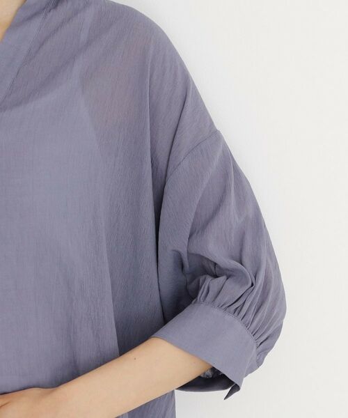 THE SHOP TK / ザ ショップ ティーケー シャツ・ブラウス | 後ろギャザーシアーシャツ【体型カバー／洗える】 | 詳細17