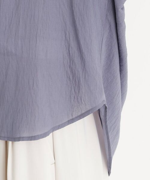 THE SHOP TK / ザ ショップ ティーケー シャツ・ブラウス | 後ろギャザーシアーシャツ【体型カバー／洗える】 | 詳細19