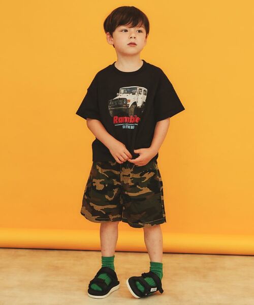 THE SHOP TK / ザ ショップ ティーケー ショート・ハーフ・半端丈パンツ | 【110-160】デニム&カモフラ柄ハーフパンツ/洗濯機OK | 詳細1