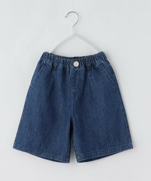 THE SHOP TK / ザ ショップ ティーケー ショート・ハーフ・半端丈パンツ | 【110-160】デニム&カモフラ柄ハーフパンツ/洗濯機OK(ネイビー(094))