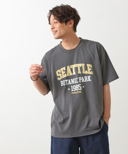 THE SHOP TK / ザ ショップ ティーケー Tシャツ | カレッジロゴ半袖Tシャツ /親子リンク/洗濯機OK | 詳細1