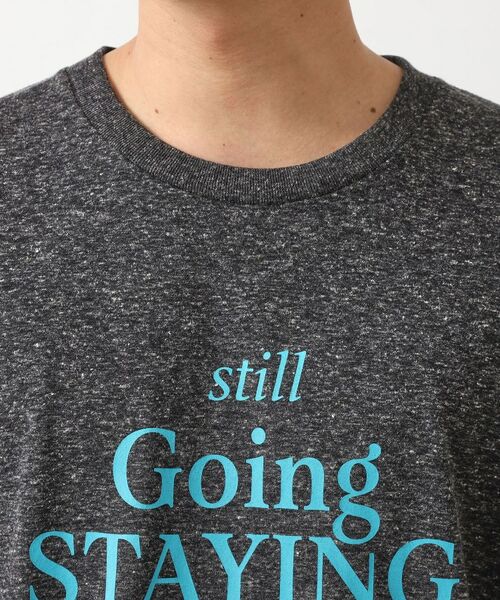 THE SHOP TK / ザ ショップ ティーケー Tシャツ | ポリ麻プリント半袖Tシャツ【洗濯機OK】 | 詳細12