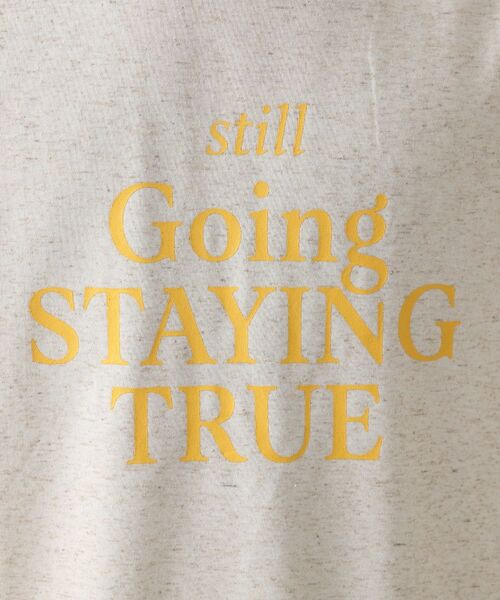 THE SHOP TK / ザ ショップ ティーケー Tシャツ | ポリ麻プリント半袖Tシャツ【洗濯機OK】 | 詳細4