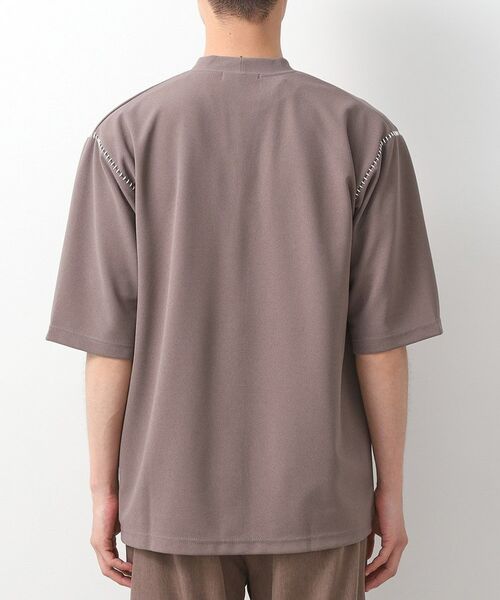 THE SHOP TK / ザ ショップ ティーケー カーディガン・ボレロ | ツイルステッチ半袖カーディガン【洗濯機OK/接触冷感】 | 詳細15