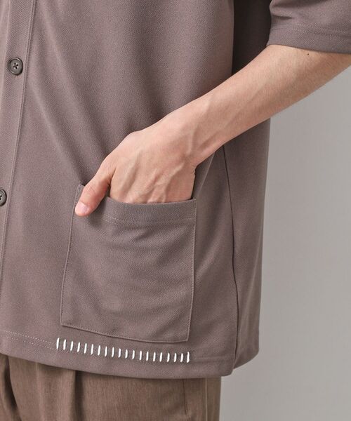 THE SHOP TK / ザ ショップ ティーケー カーディガン・ボレロ | ツイルステッチ半袖カーディガン【洗濯機OK/接触冷感】 | 詳細18