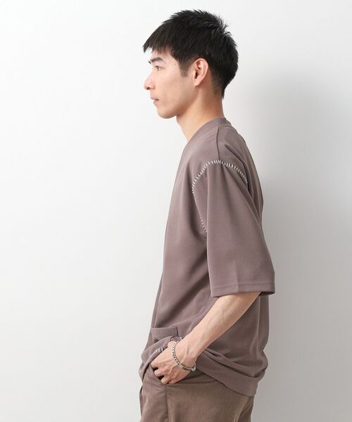 THE SHOP TK / ザ ショップ ティーケー カーディガン・ボレロ | ツイルステッチ半袖カーディガン【洗濯機OK/接触冷感】 | 詳細9