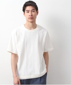 THE SHOP TK / ザ ショップ ティーケー Tシャツ | ランダムワッフル半袖Tシャツ 【洗濯機ＯＫ】