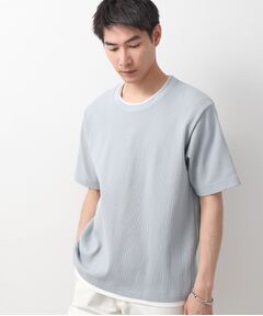 THE SHOP TK / ザ ショップ ティーケー Tシャツ | ランダムワッフル半袖Tシャツ 【洗濯機ＯＫ】