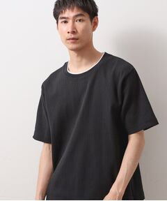 THE SHOP TK / ザ ショップ ティーケー Tシャツ | ランダムワッフル半袖Tシャツ 【洗濯機ＯＫ】