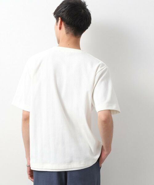 THE SHOP TK / ザ ショップ ティーケー Tシャツ | ランダムワッフル半袖Tシャツ 【洗濯機OK】 | 詳細10