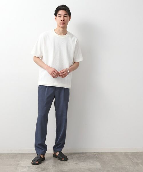 THE SHOP TK / ザ ショップ ティーケー Tシャツ | ランダムワッフル半袖Tシャツ 【洗濯機OK】 | 詳細11