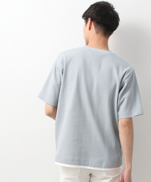 THE SHOP TK / ザ ショップ ティーケー Tシャツ | ランダムワッフル半袖Tシャツ 【洗濯機OK】 | 詳細13