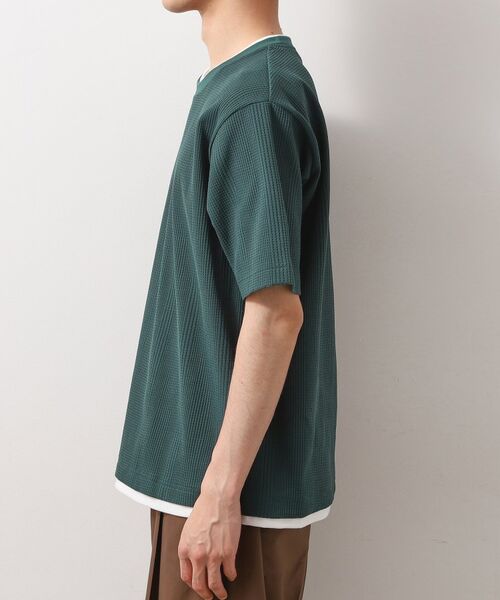 THE SHOP TK / ザ ショップ ティーケー Tシャツ | ランダムワッフル半袖Tシャツ 【洗濯機OK】 | 詳細18