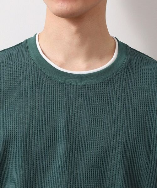 THE SHOP TK / ザ ショップ ティーケー Tシャツ | ランダムワッフル半袖Tシャツ 【洗濯機OK】 | 詳細20