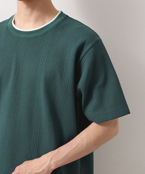THE SHOP TK / ザ ショップ ティーケー Tシャツ | ランダムワッフル半袖Tシャツ 【洗濯機OK】 | 詳細21