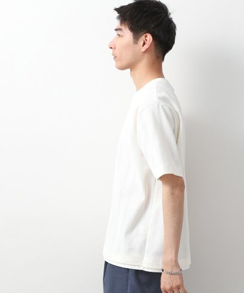 THE SHOP TK / ザ ショップ ティーケー Tシャツ | ランダムワッフル半袖Tシャツ 【洗濯機OK】 | 詳細9