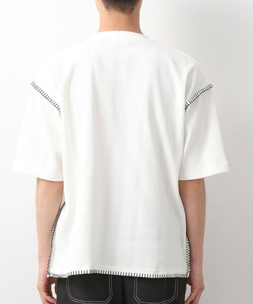 THE SHOP TK / ザ ショップ ティーケー Tシャツ | ステッチ刺繍半袖Tシャツ ビックシルエット | 詳細11