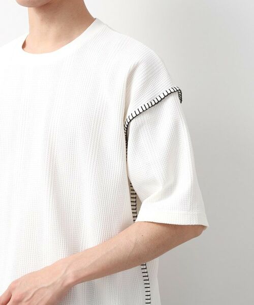 THE SHOP TK / ザ ショップ ティーケー Tシャツ | ステッチ刺繍半袖Tシャツ ビックシルエット | 詳細13