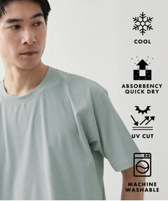 THE SHOP TK / ザ ショップ ティーケー Tシャツ | パーフェクテックリンクス半袖Tシャツ 【接触冷感／吸水速乾／UVカット／洗濯機OK】