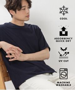 THE SHOP TK / ザ ショップ ティーケー Tシャツ | パーフェクテックリンクス半袖Tシャツ 【接触冷感／吸水速乾／UVカット／洗濯機OK】