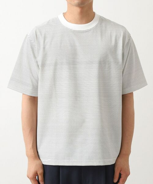 THE SHOP TK / ザ ショップ ティーケー Tシャツ | パーフェクテックボーダー半袖Tシャツ 【吸水速乾／洗濯機OK】 | 詳細15