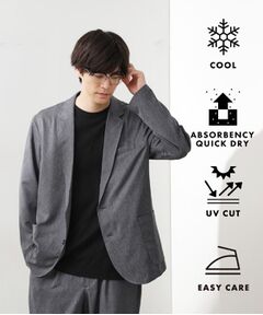 THE SHOP TK / ザ ショップ ティーケー テーラードジャケット | スムースファイバーリラックスジャケット 【セットアップ可／UVカット／イージーケア／洗濯機OK】