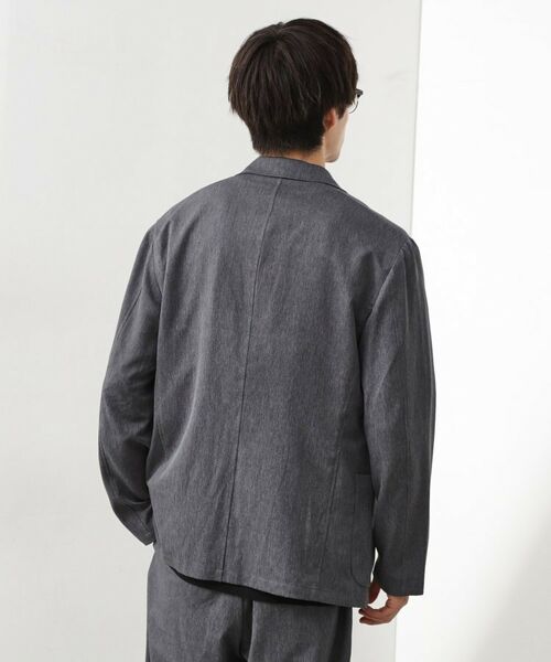 THE SHOP TK / ザ ショップ ティーケー テーラードジャケット | スムースファイバーリラックスジャケット 【セットアップ可／UVカット／イージーケア／洗濯機OK】 | 詳細12