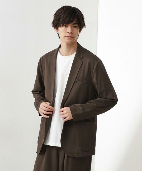 THE SHOP TK / ザ ショップ ティーケー テーラードジャケット | スムースファイバーリラックスジャケット 【セットアップ可／UVカット／イージーケア／洗濯機OK】 | 詳細16