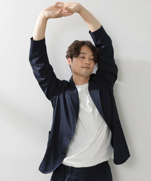 THE SHOP TK / ザ ショップ ティーケー テーラードジャケット | スムースファイバーリラックスジャケット 【セットアップ可／UVカット／イージーケア／洗濯機OK】 | 詳細2