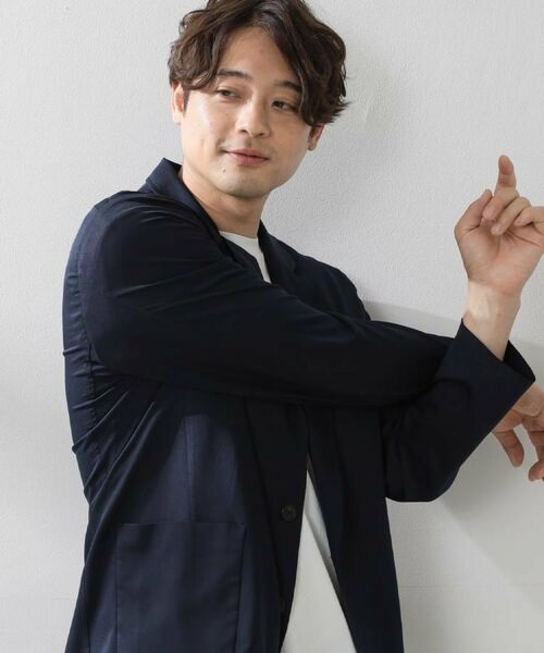 THE SHOP TK / ザ ショップ ティーケー テーラードジャケット | スムースファイバーリラックスジャケット 【セットアップ可／UVカット／イージーケア／洗濯機OK】 | 詳細3