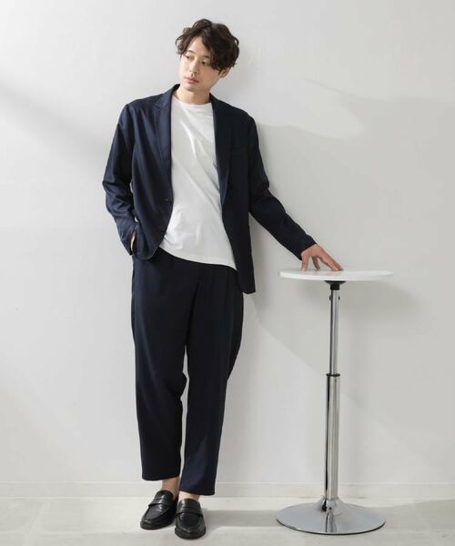 THE SHOP TK / ザ ショップ ティーケー テーラードジャケット | スムースファイバーリラックスジャケット 【セットアップ可／UVカット／イージーケア／洗濯機OK】 | 詳細4