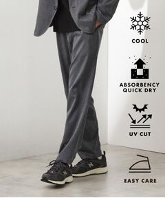 THE SHOP TK / ザ ショップ ティーケー パンツ | スムースファイバーワイドイージーパンツ 【セットアップ可／UVカット／イージーケア／洗濯機OK】