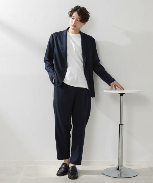 THE SHOP TK / ザ ショップ ティーケー パンツ | スムースファイバーワイドイージーパンツ 【セットアップ可／UVカット／イージーケア／洗濯機OK】 | 詳細3