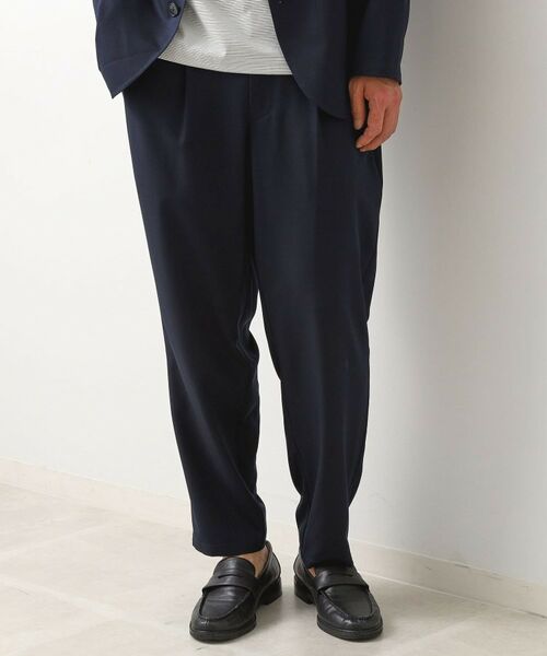 THE SHOP TK / ザ ショップ ティーケー パンツ | スムースファイバーワイドイージーパンツ 【セットアップ可／UVカット／イージーケア／洗濯機OK】 | 詳細4