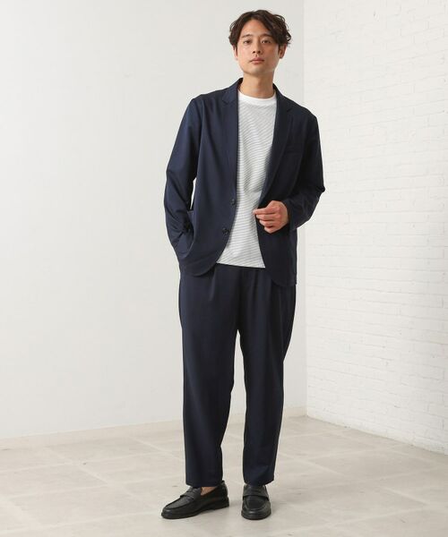 THE SHOP TK / ザ ショップ ティーケー パンツ | スムースファイバーワイドイージーパンツ 【セットアップ可／UVカット／イージーケア／洗濯機OK】 | 詳細6