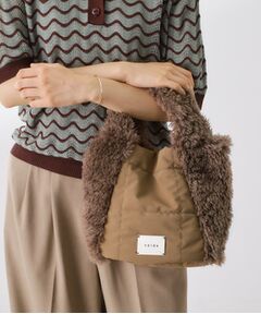 THE SHOP TK / ザ ショップ ティーケー トートバッグ | キルト×フェイクファー2WAYトート