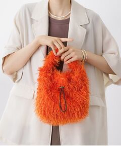 THE SHOP TK / ザ ショップ ティーケー ショルダーバッグ | フリンジボア巾着バッグ