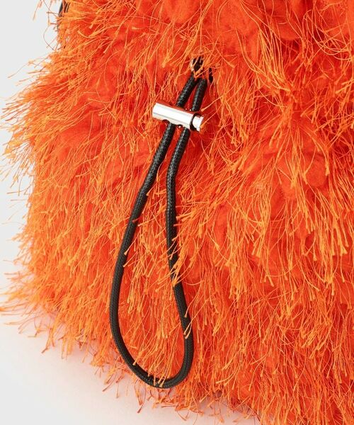 THE SHOP TK / ザ ショップ ティーケー ショルダーバッグ | フリンジボア巾着バッグ | 詳細15