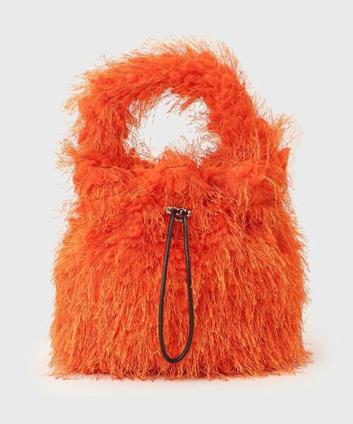 THE SHOP TK / ザ ショップ ティーケー ショルダーバッグ | フリンジボア巾着バッグ | 詳細16