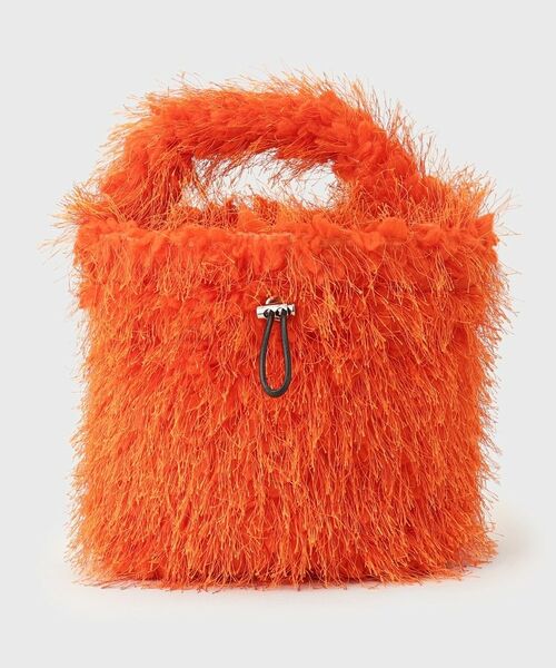 THE SHOP TK / ザ ショップ ティーケー ショルダーバッグ | フリンジボア巾着バッグ | 詳細17