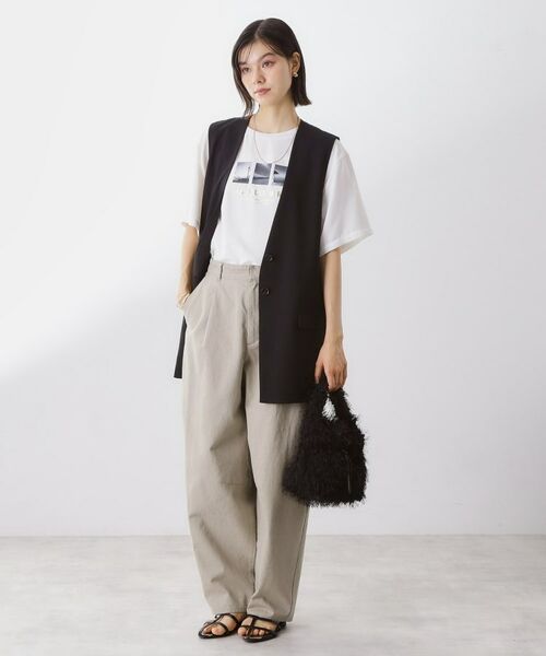 THE SHOP TK / ザ ショップ ティーケー ショルダーバッグ | フリンジボア巾着バッグ | 詳細2