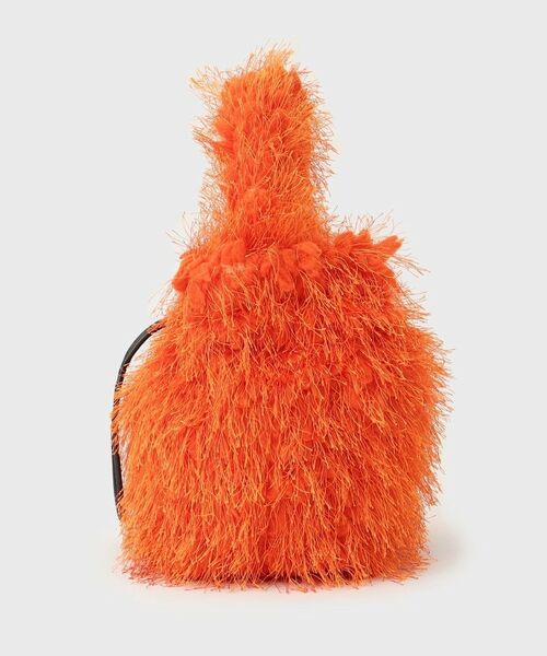 THE SHOP TK / ザ ショップ ティーケー ショルダーバッグ | フリンジボア巾着バッグ | 詳細8