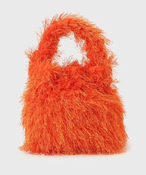 THE SHOP TK / ザ ショップ ティーケー ショルダーバッグ | フリンジボア巾着バッグ | 詳細9