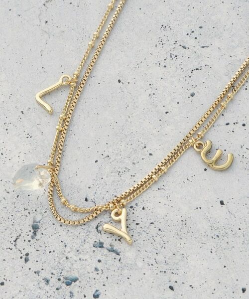 THE SHOP TK / ザ ショップ ティーケー ネックレス・ペンダント・チョーカー | LOVE2連ネックレス | 詳細4