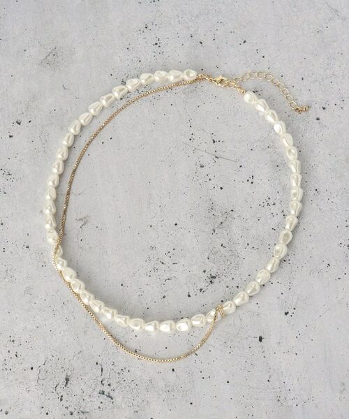 THE SHOP TK / ザ ショップ ティーケー ネックレス・ペンダント・チョーカー | 2連パール調ネックレス | 詳細1