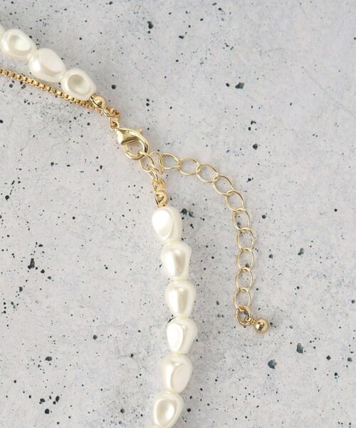 THE SHOP TK / ザ ショップ ティーケー ネックレス・ペンダント・チョーカー | 2連パール調ネックレス | 詳細3
