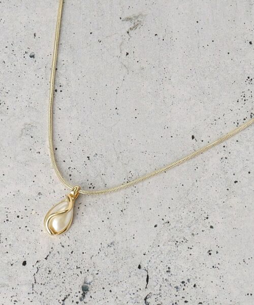 THE SHOP TK / ザ ショップ ティーケー ネックレス・ペンダント・チョーカー | パール調ワントップ2連ネックレス | 詳細1