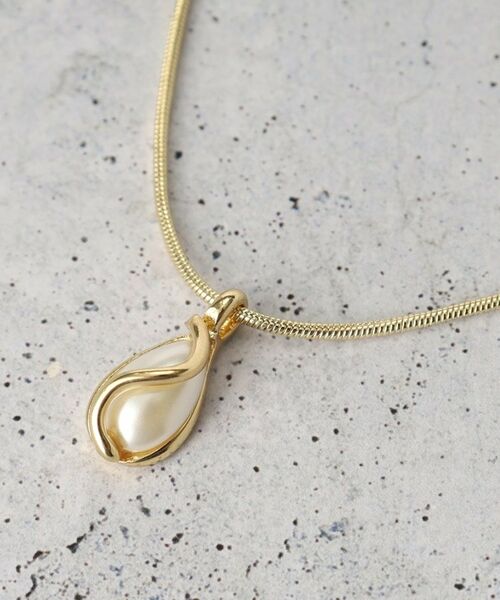 THE SHOP TK / ザ ショップ ティーケー ネックレス・ペンダント・チョーカー | パール調ワントップ2連ネックレス | 詳細4